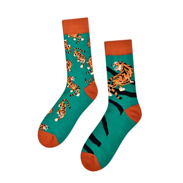 kaltses_unisex_tigrhs_prasino_portokali_profil